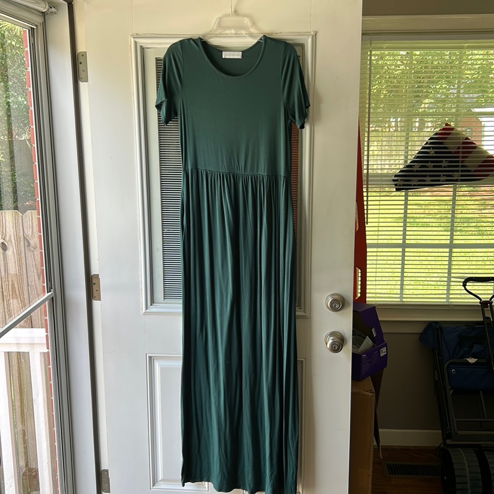 Teal maxi dress